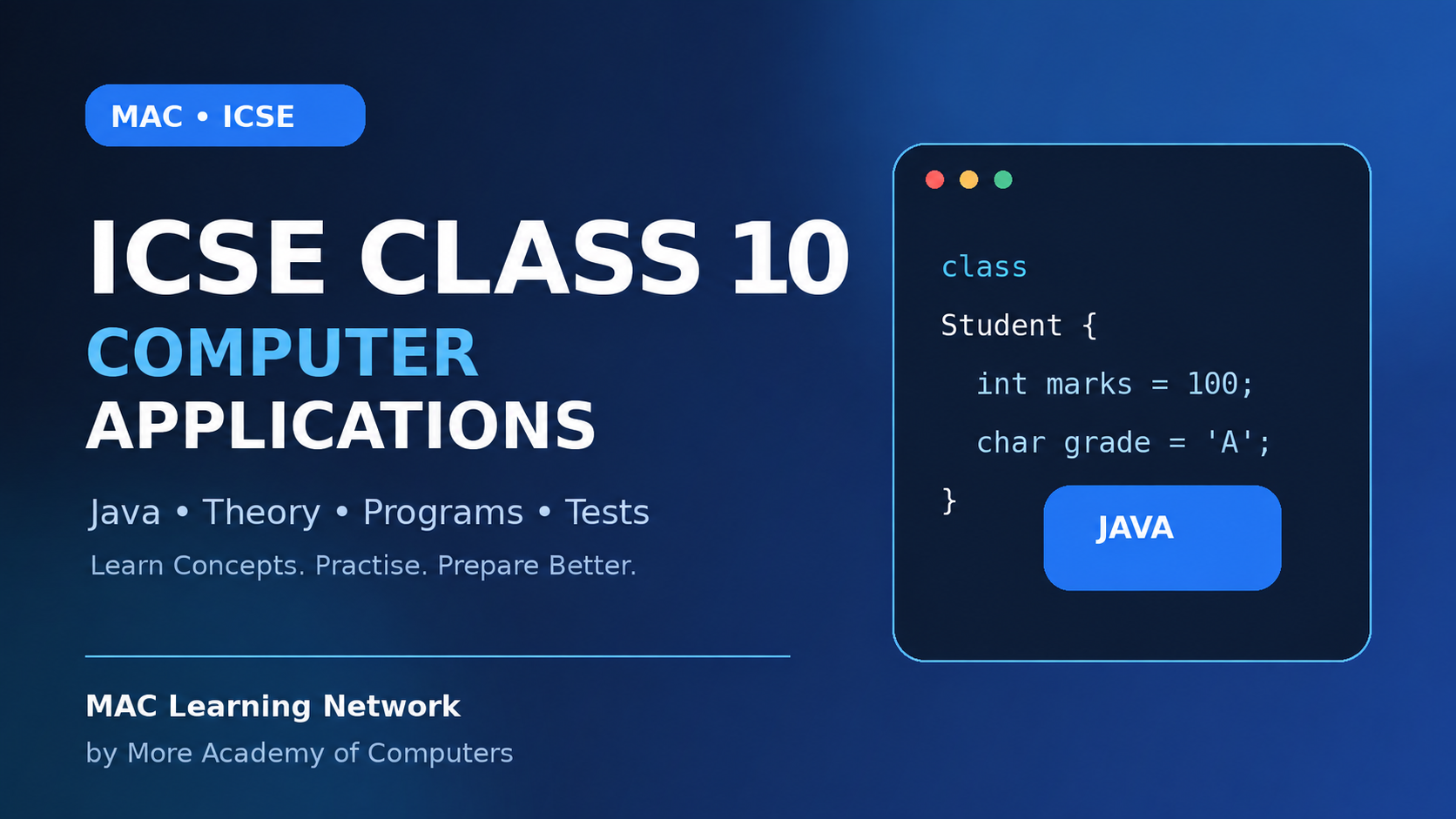 Course image: ICSE Class 10 Computer Applications