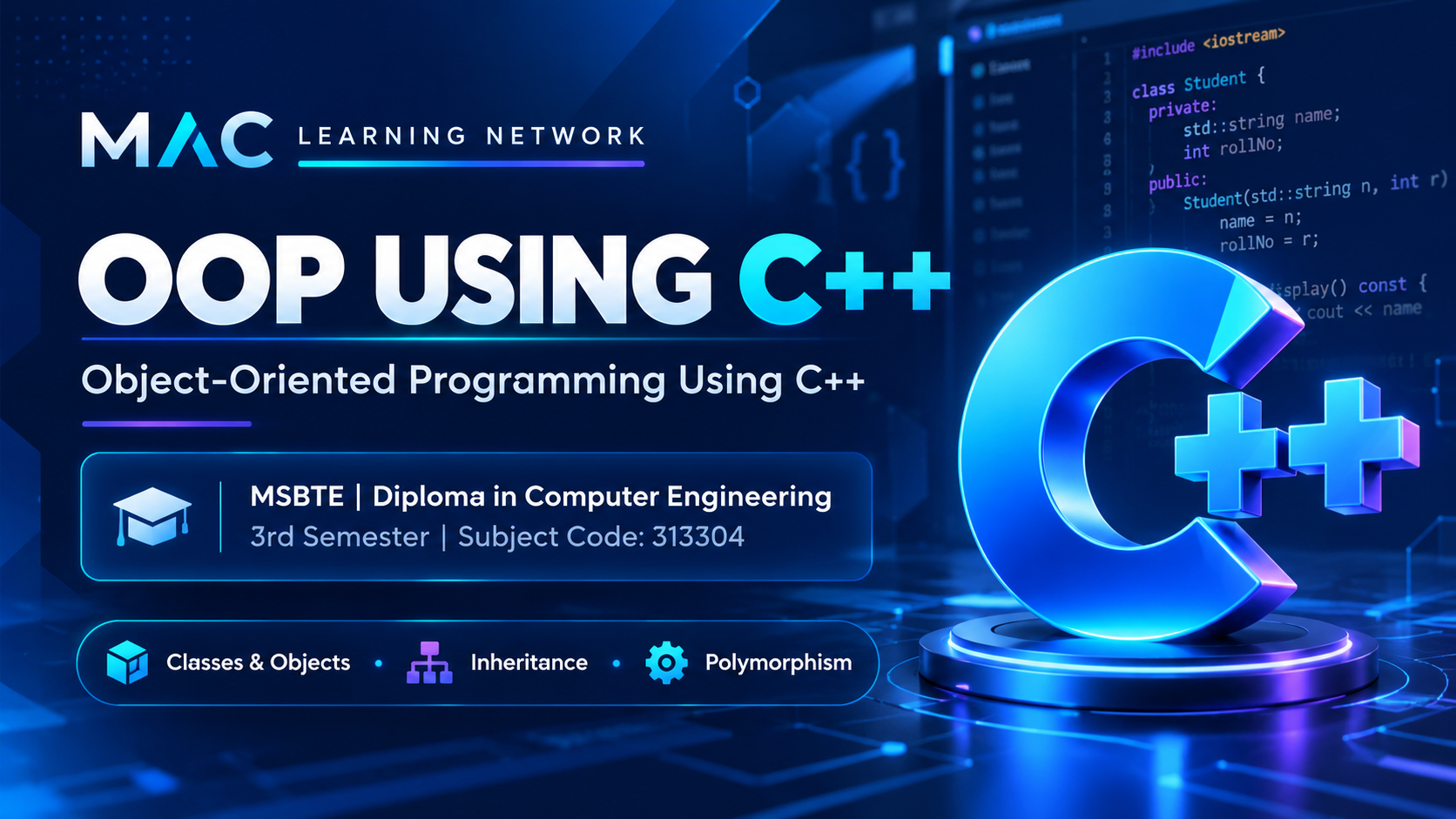 Course image: OOP using C++